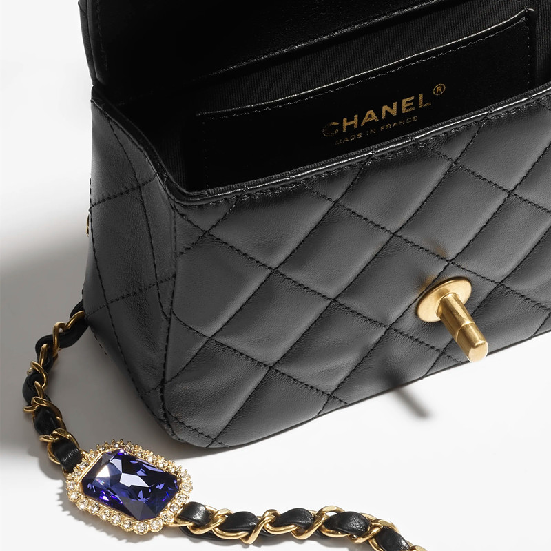 Chanel Mini Flap Bag With Top Handle Bijoux Chain Chanel bag