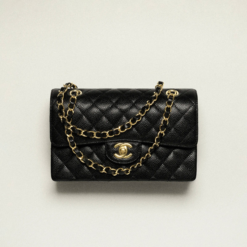 Chanel Small Classic Handbag Grained Calfskin Chanel Bag Evening Bag Luxury Fashion Shoulder Bag