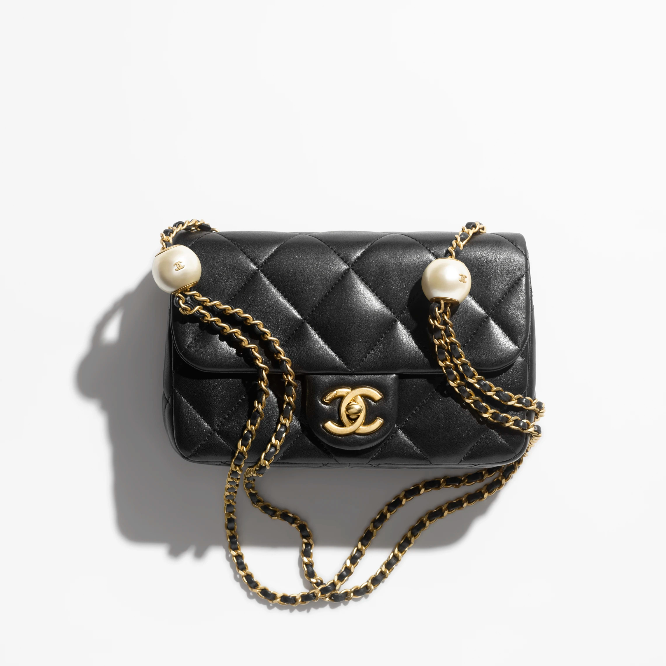 Chanel Small Flap Bag Imitation Pearls Shoulder Bag Chanel Bag