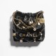 Chanel 22 Mini Handbag Shiny Lambskin, Bijoux Charms Lmitation Pearl Decoration Chanel Hobo Bag Shopping Bag