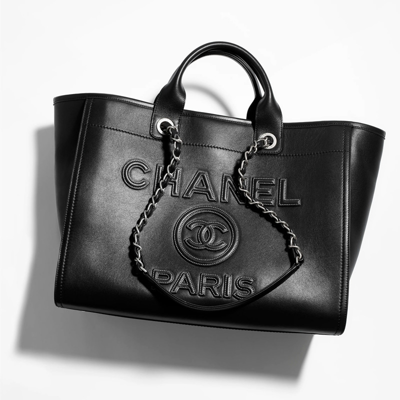 Chanel Large Shopping Bag Calfskin Shoulder Bag Open pocket Chanel bag Tote bag