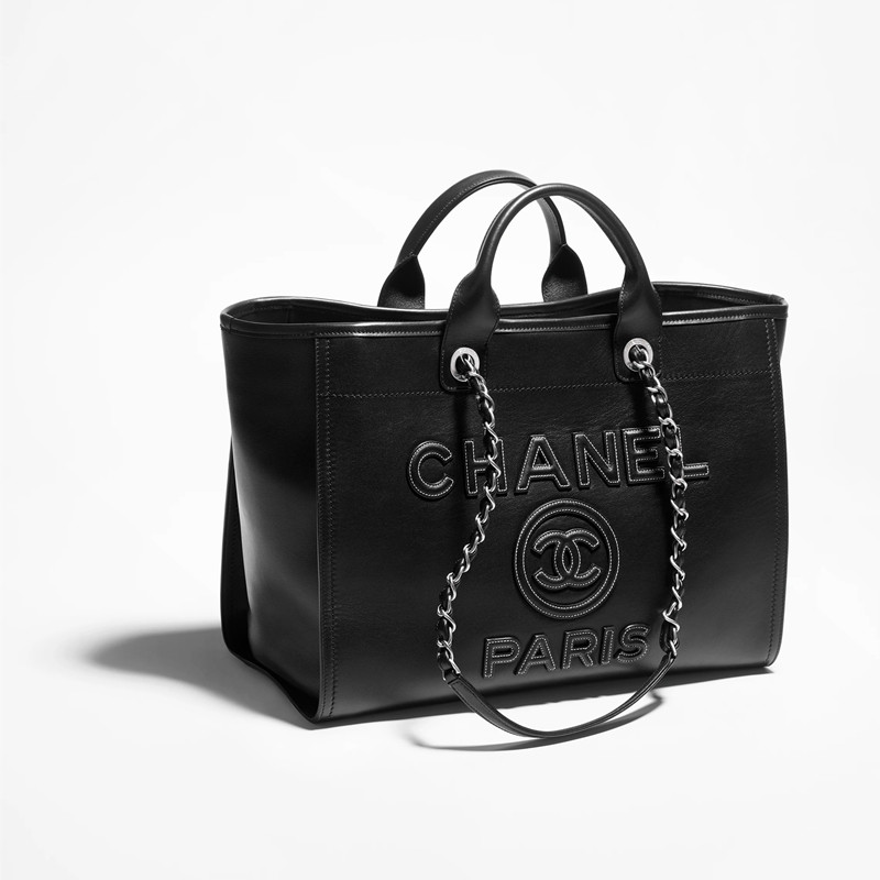 Chanel Large Shopping Bag Calfskin Shoulder Bag Open pocket Chanel bag Tote bag