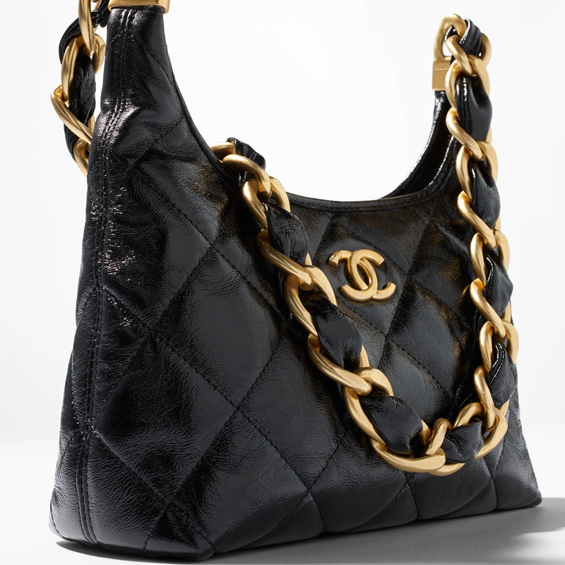 Chanel Small Hobo Bag Lambskin Shopping Bag Shoulder bag