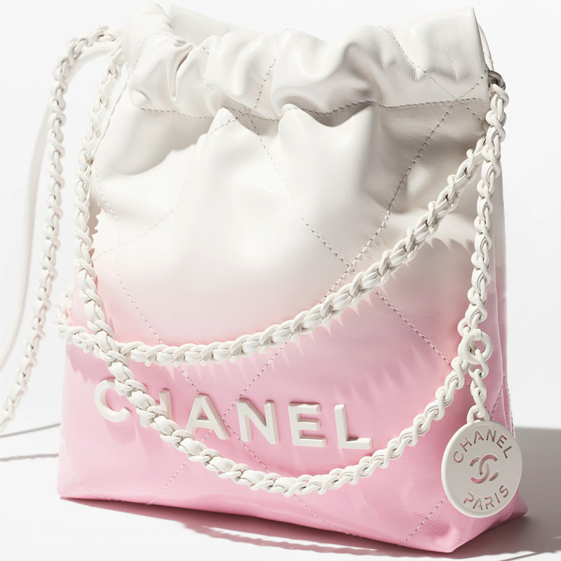 Chanel 22 Mini Handbag Gradient Pink Shopping Bag Chanel Classics Hobo Bag