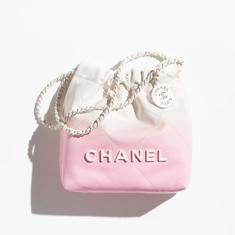 Chanel 22 Mini Handbag Gradient Pink Shopping Bag Chanel Classics Hobo Bag