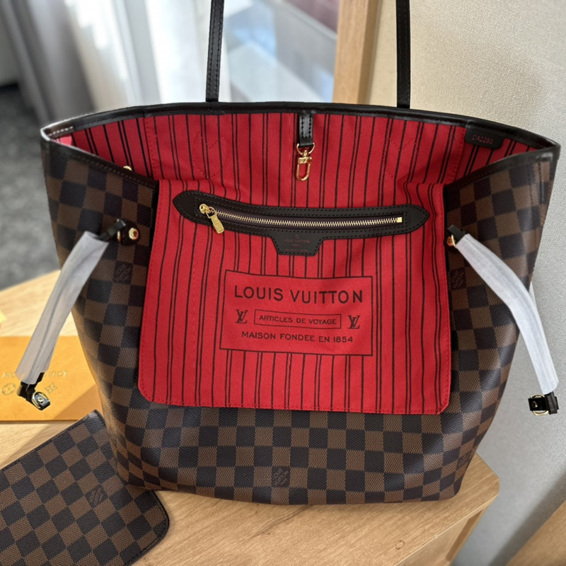 Louis Vuitton Neverfull Damier Ebene Large Shopping Bag Classic Tote bag