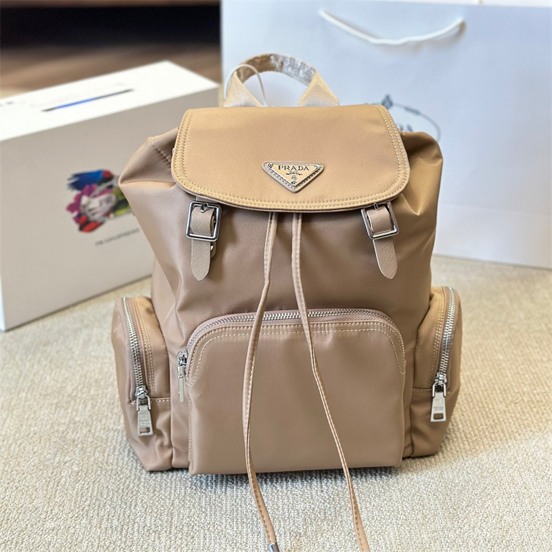 Prada Beige Small Backpack Fashion backpack