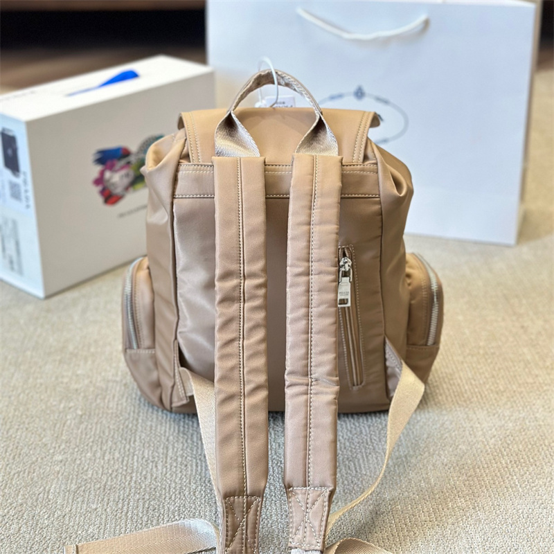 Prada Beige Small Backpack Fashion backpack